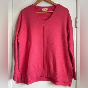 THE NINES Women's Pink Sweater